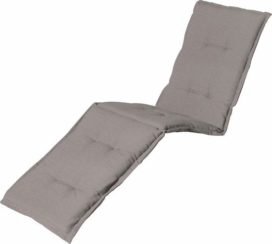 Madison Liegestuhl-Gartenkissen Panama 185 x 50 cm – Taupe