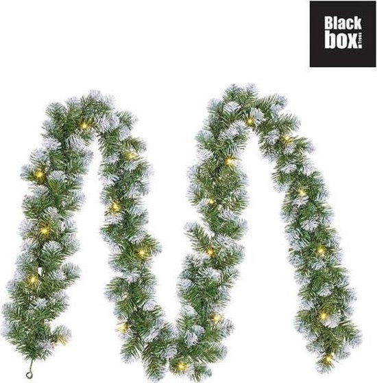 Black Box Trees – Norton-Girlande, matt, grüne LEDs – L 270 x T 20 cm