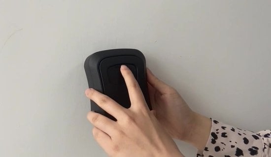 Schlüsseltresor Schlüsseltresor mit Code für draußen - Schlüsselschrank mit Wandhalterung - Schlüsseltresor Earkings Safe mit Zahlenschloss Lila