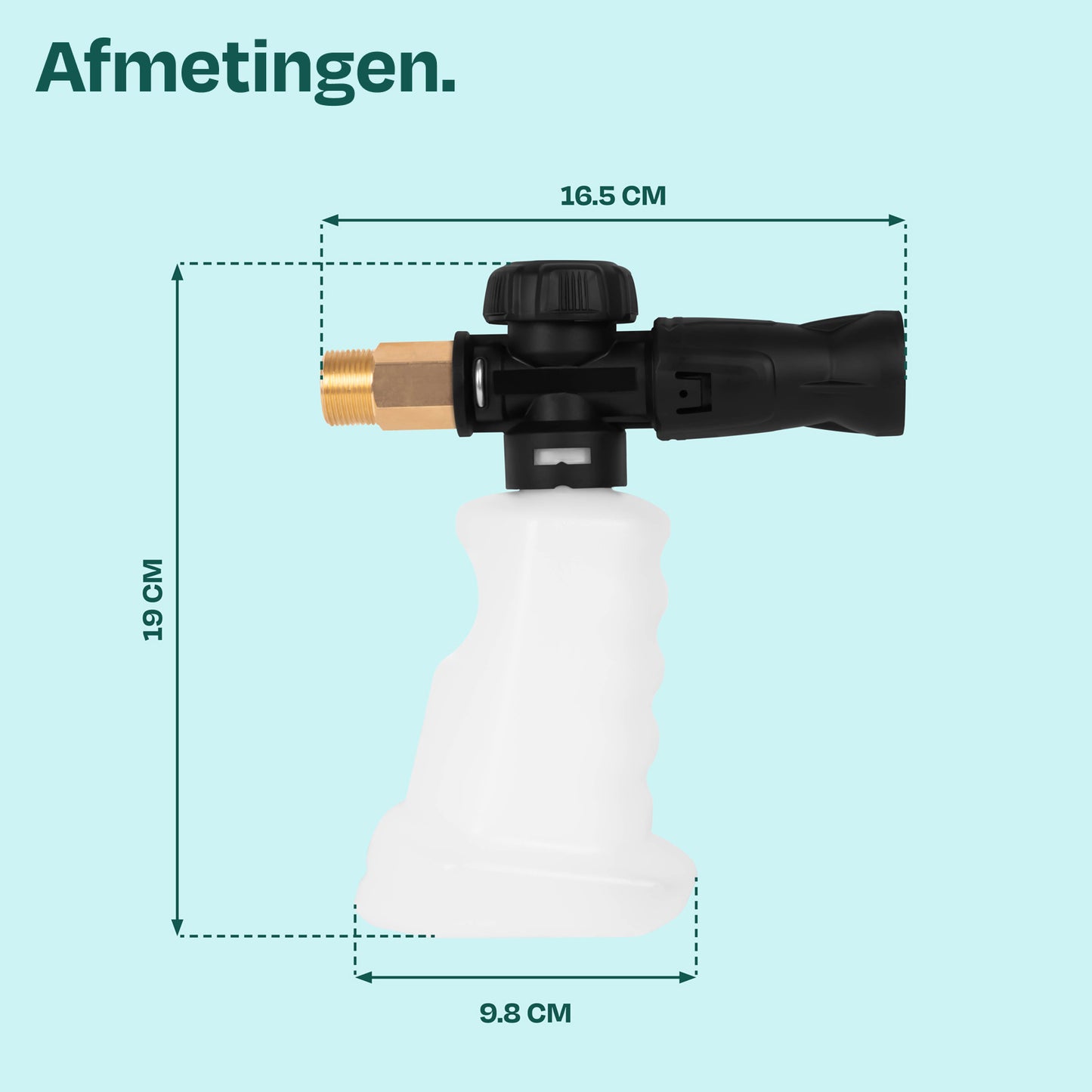 VONROC Schaumsprühdüse Schaumkanone 350 ml – für den Hochdruckreiniger V25-3 (PW515AC)