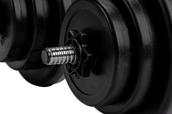 VirtuFit Verstellbares Hantelset - Kurzhantelgewichte - 2 Vinylhanteln 14kg - 28kg