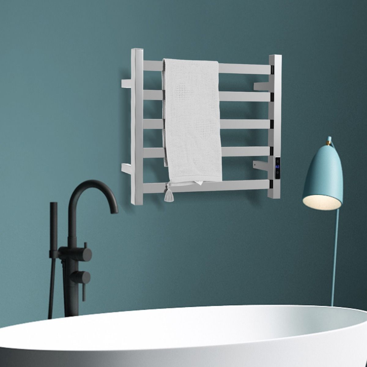 Coast Handtuchwärmer - bis zu 60°C - 55 x 11 x 45 cm - Silber