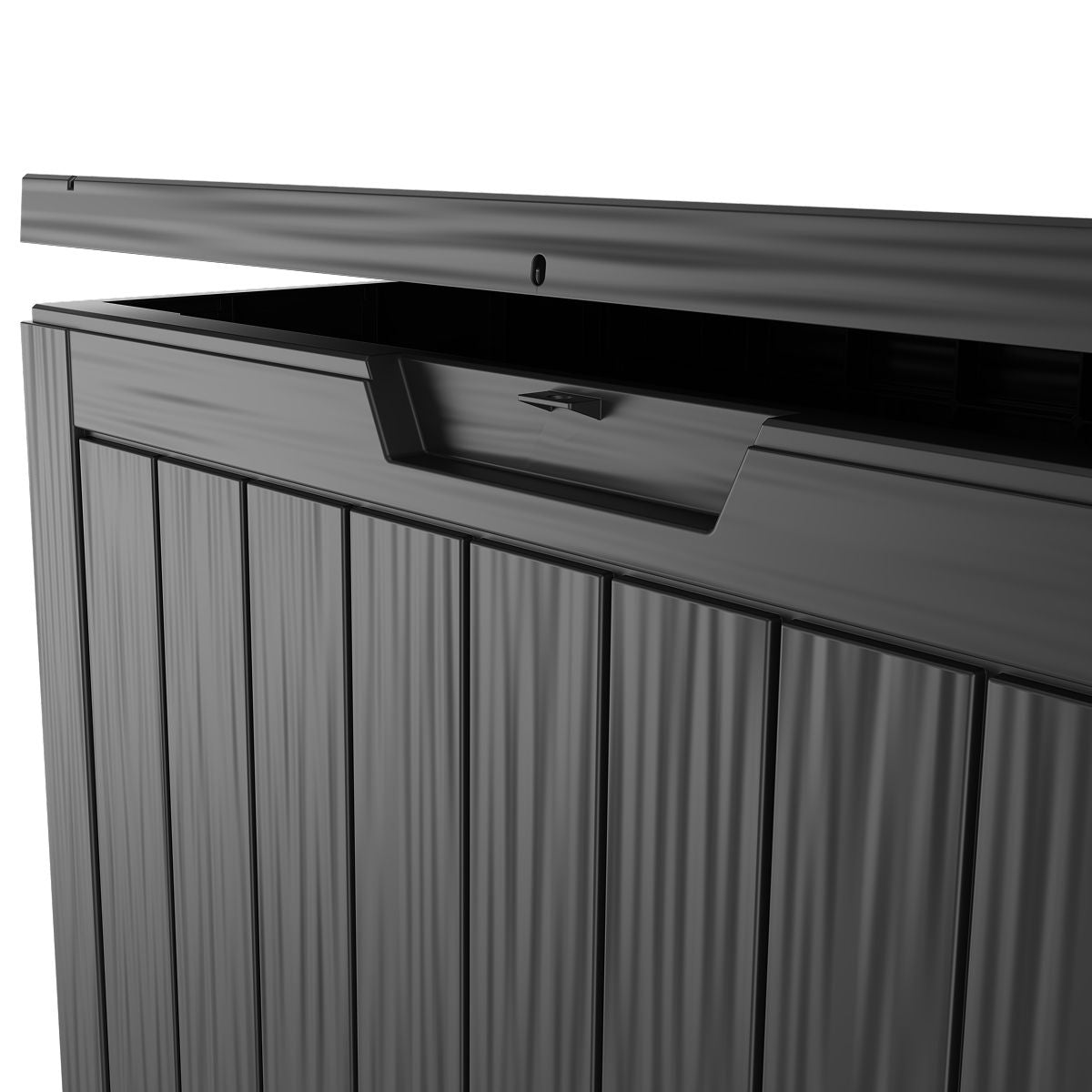 LifeGoods Kissenbox - XS - Kunststoff - 170L - Schwarz