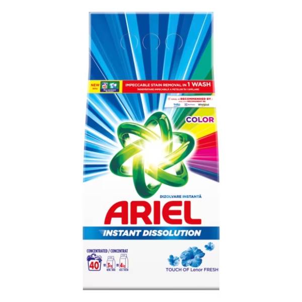 4x Ariel Waschpulver Color 3 kg 40 sc