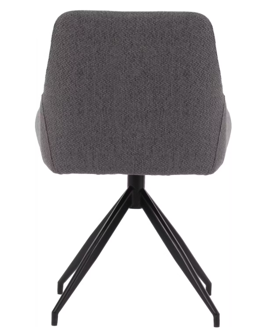 Dutchbone Esszimmerstuhl Laurel 360° drehbar - Anthrazit - 60x51x85 cm