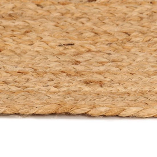 vidaXL – Teppich – rund – 240 cm – geflochten – Jute