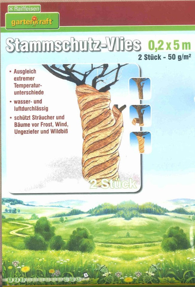 Gartenkraft Baumschutzband Set - 2 Stück - 20 x 500 cm - Frostschutz - UV Schutz - Beige