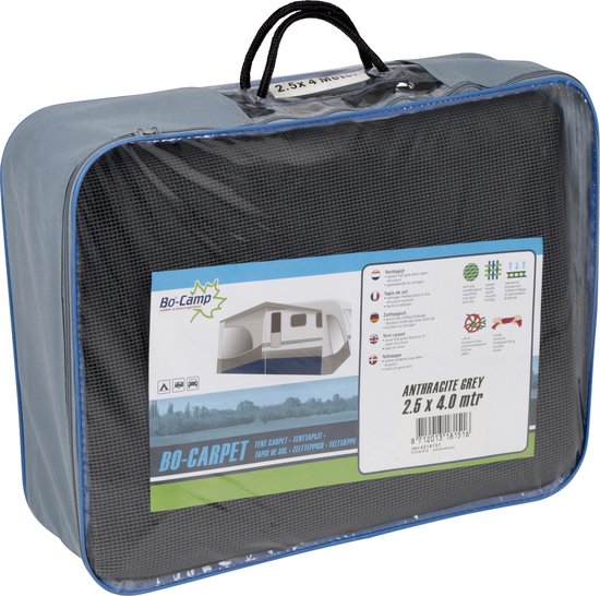 Bo-Camp – Zeltteppich – Bo-Carpet – 5 x 3 Meter – Anthrazit