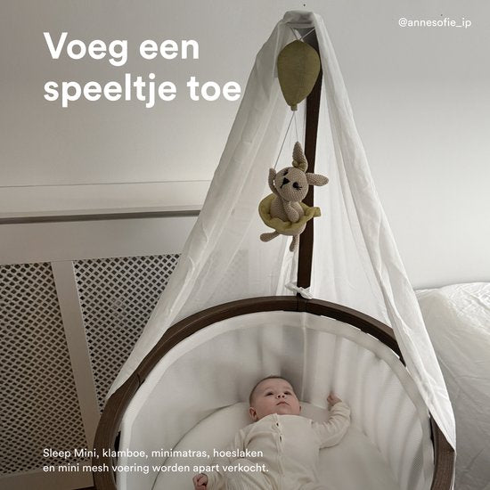 Stokke Sleepi Drape Rod V3, Warm Brown – Aus massivem Buchenholz – Kompatibel mit Stokke Sleepi Bed & Mini