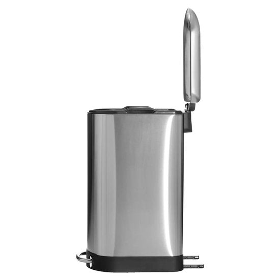 5Five Abfallbehälter/Treteimer Ariane – silber – Edelstahl – 30 Liter – 42 x 25 x 62 cm – Küche
