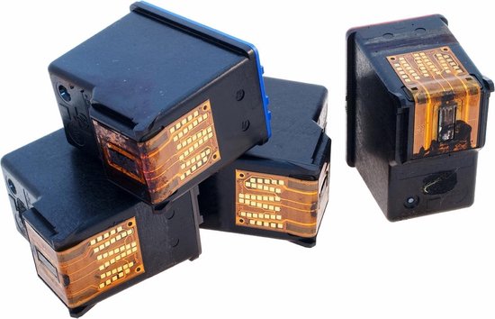 27 | 28 | 4er Pack | Hausmarke | Patronen für HP | Kostenloser 128 GB USB Stick