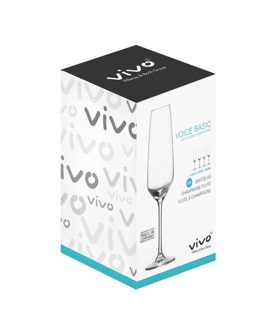 Vivo Voice Basic Sektglas 28 cl - 4 Stück