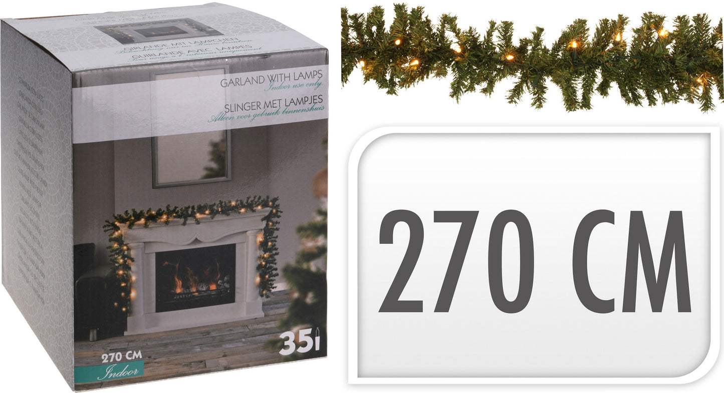 Garland 35LED 2.7 Meter - INCL Timer - Batteriebetrieben