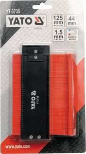 Yato Anreißwerkzeug - Profilschablone - 12,5 cm - Mit Magnet