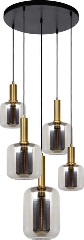 Lucide JOANET – Hängeleuchte – Ø 66 cm – 2xE27 – Fumé
