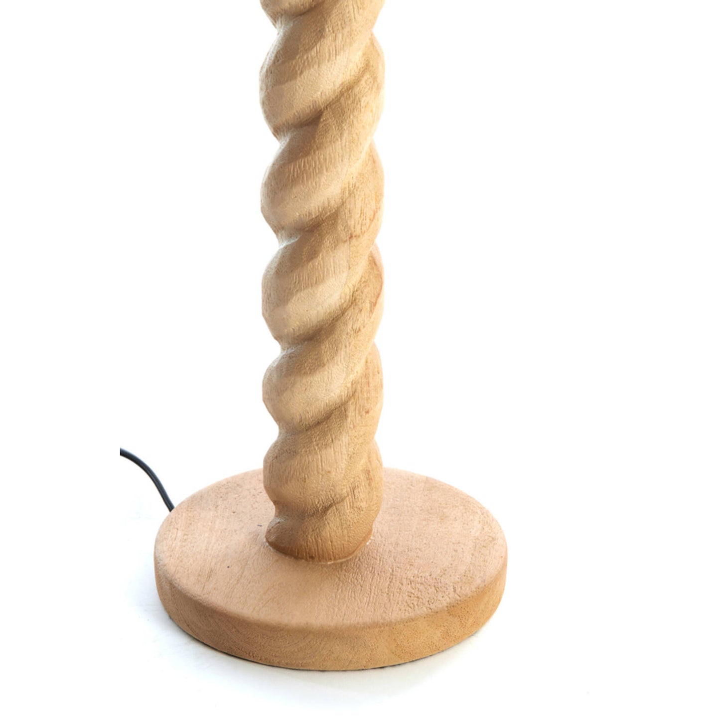 Nanno Lampenfuß – Holz – Ø 15 × 45 cm – Naturfarben
