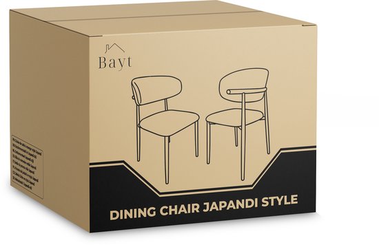 Bayt Japandi Esszimmerstühle – 2er-Set – Beige