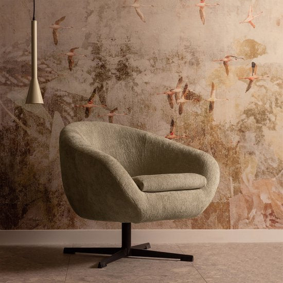 BePureHome Desert Drehsessel - Polyester - Pistache - 70x85x74