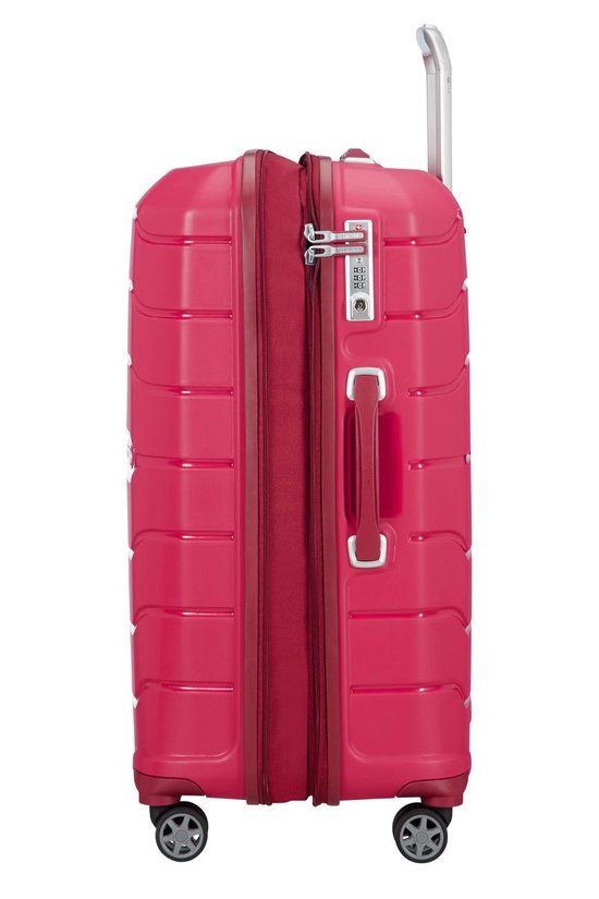 Samsonite Reisekoffer - Flux Spinner 68/25 Expandable (Medium) Granita Rot