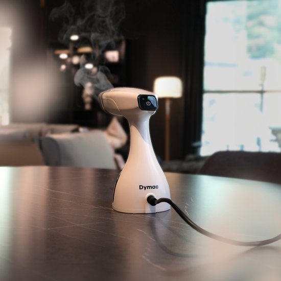 Dymac SilkSteam Fusion Wäschedampfer - Dampfreiniger - Kleider- und Möbeldampfer - Handdampfer - Wäschedampfer - mit Fusselbürste