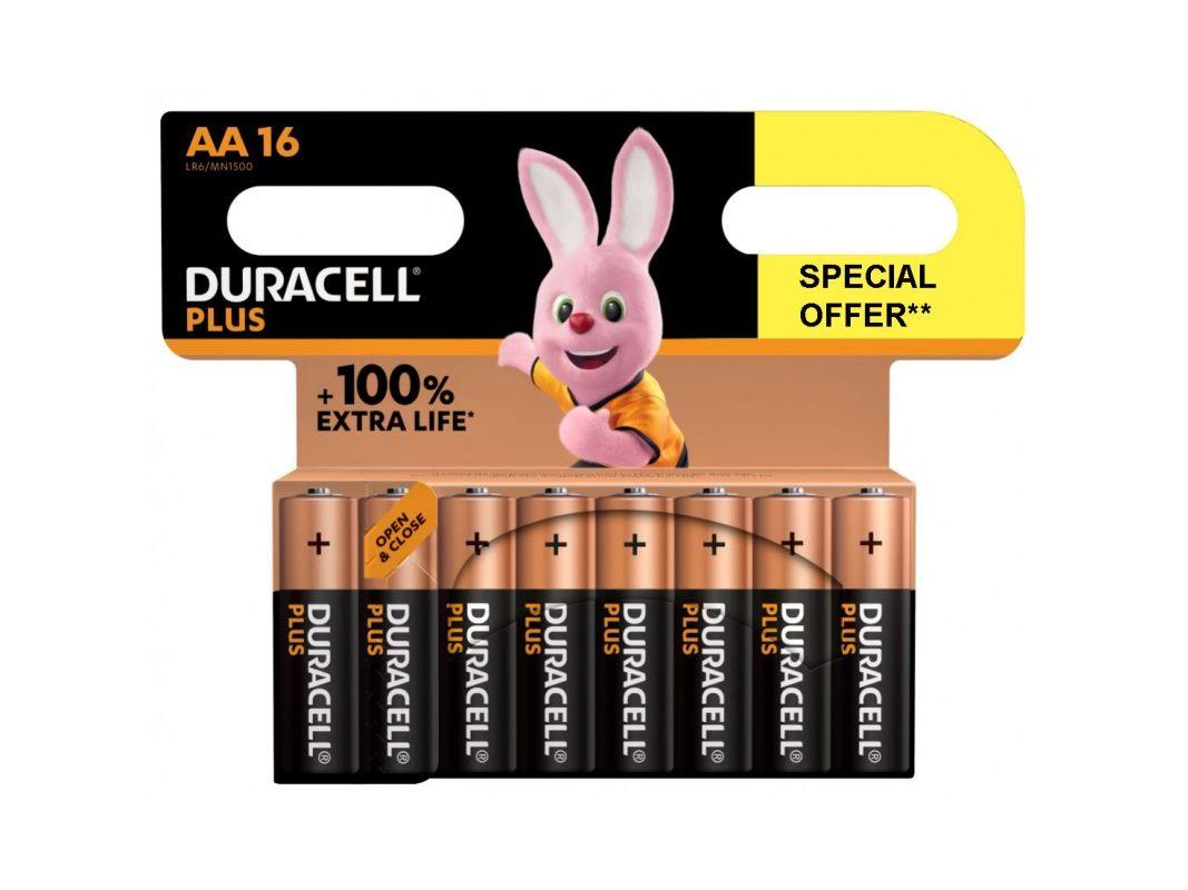 Duracell Plus Alkalibatterien – AA – 48 Stück – LR6-MN1500