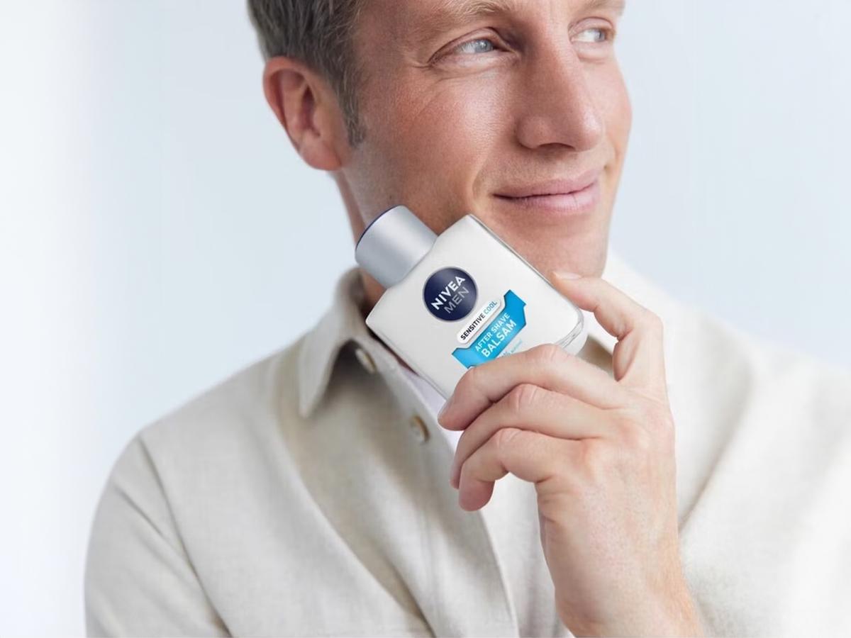 Nivea Men Aftershave-Balsam Sensitive Cool – Pflegend und beruhigend – 6 x 100 ml