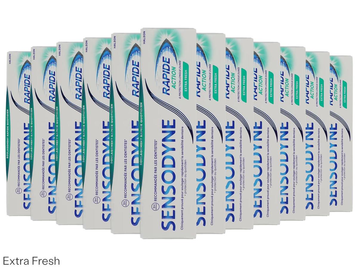 Sensodyne Zahnpasta Repair & Relief Extra Fresh – 12 Tuben – 75 ml pro Tube