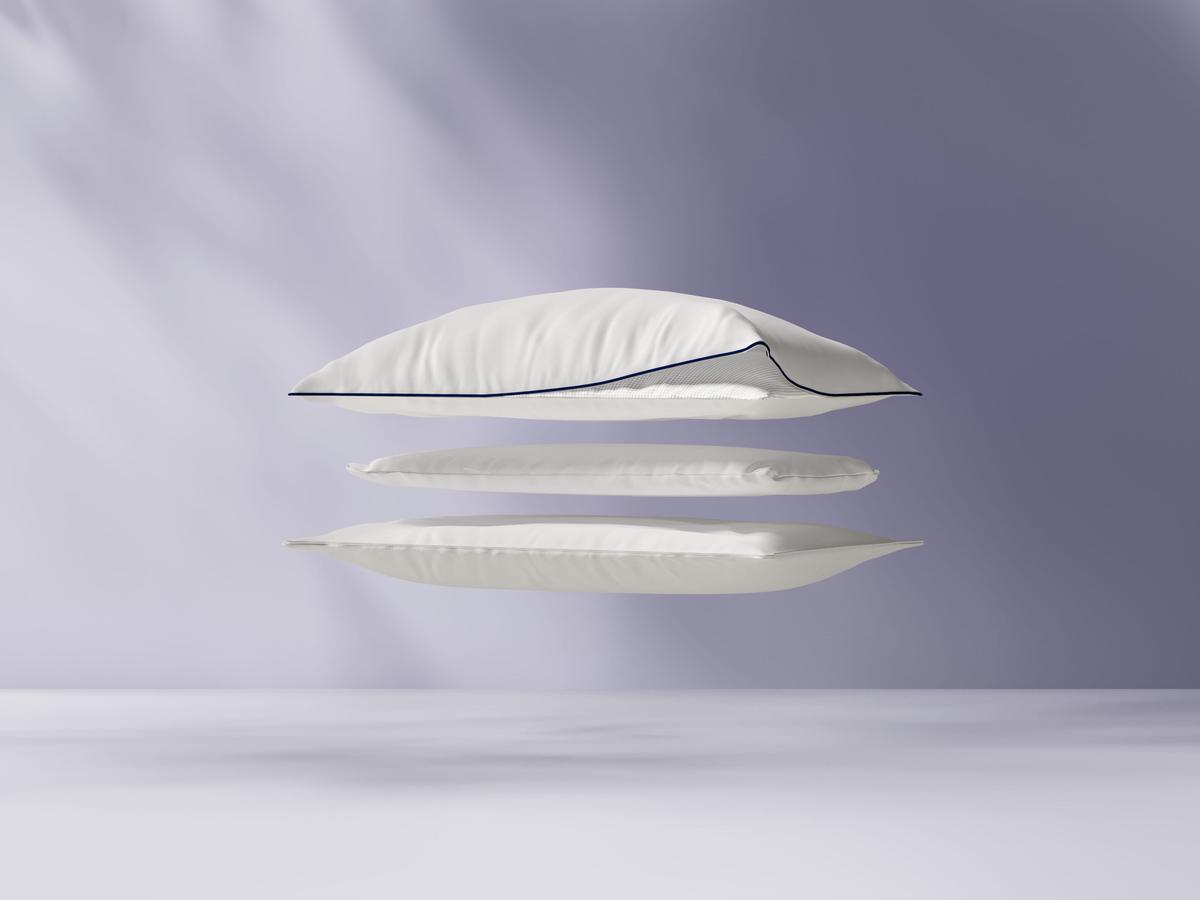 Emma Wolkenkissen Cooling Microfaser – Oval – Weiß – 60 x 70 cm