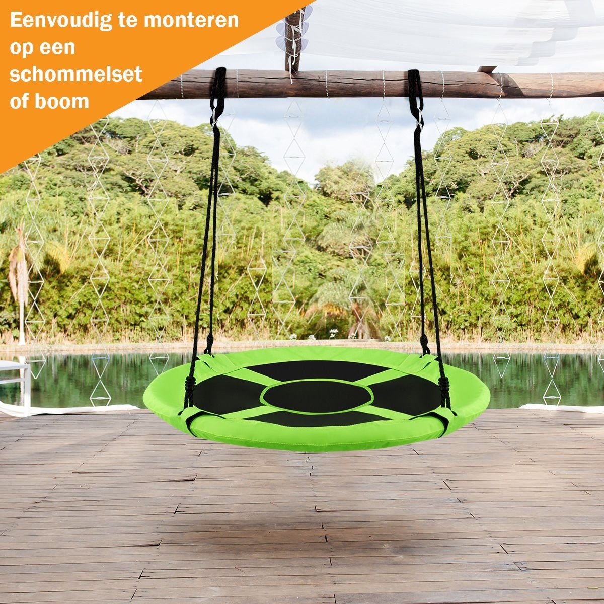 Coast Wurfschaukel - Kinderschaukel - ø100cm - 150kg - Grün