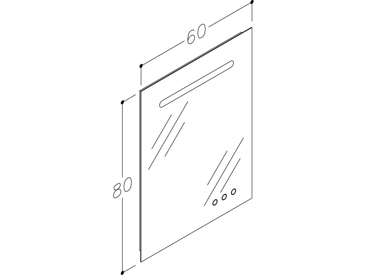 Kame Luara Badezimmer Waschbecken - 61x39cm - Weiß