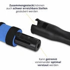 LICARGO Eiskratzer mit Schneebesen – Mit extra breiter Kratzkante, weichen Borsten und ergonomischem Griff – Für PKW und SUV – Schwarzer und blauer Kunststoff – 67 Zentimeter