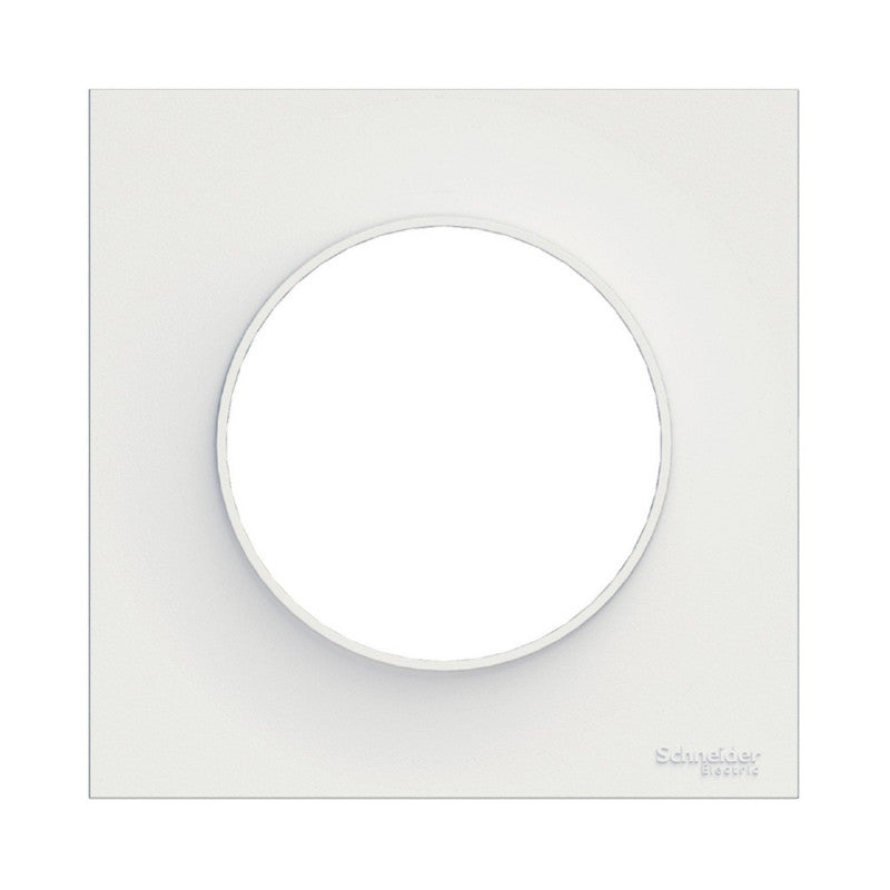 Schneider Electric ODACE Abdeckplatte 85x85 mm - 1 Position - Weiß