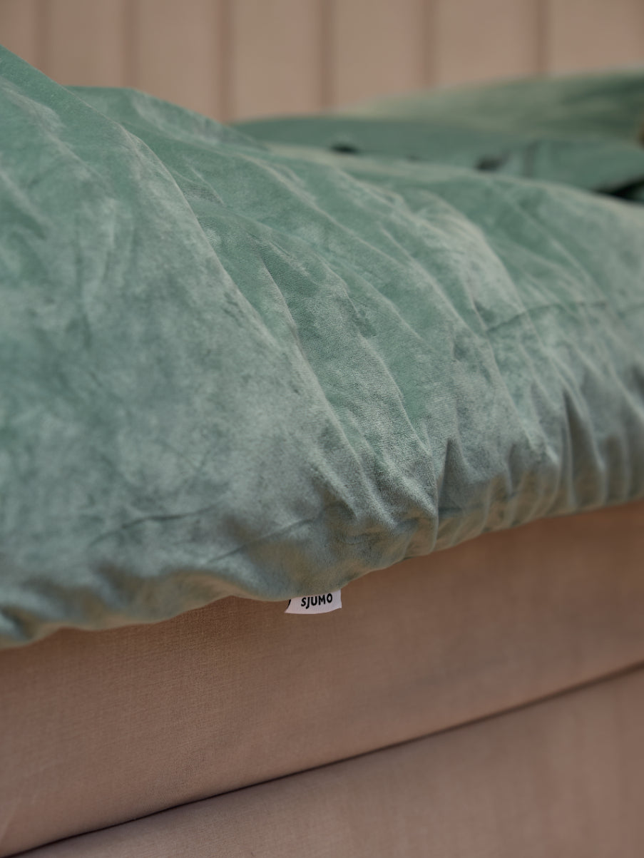 Sjumo Bettbezug Silky Smooth - 200 x 220 cm - Forest Green - 2 Kopfkissenbezüge