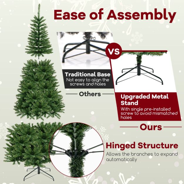 Weihnachtsbaum Coast - LED - 270° Corner Design - 1137 Zweigspitzen - PVC & Metall - 240x112cm - Grün