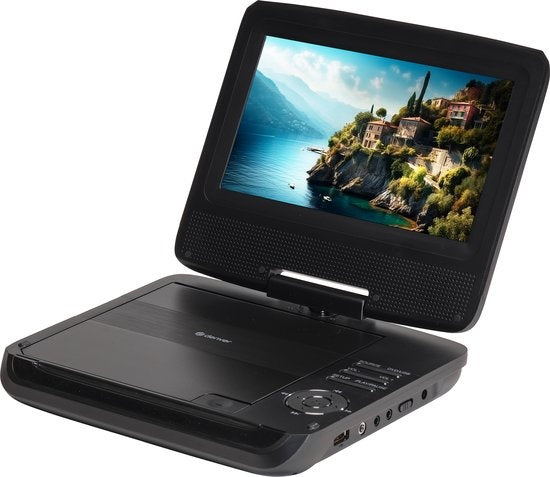 Denver - Tragbarer DVD Spieler für das Auto - 7 Zoll - inkl. Kopfstützenhalterung - USB - drehbarer Bildschirm - schwarz
