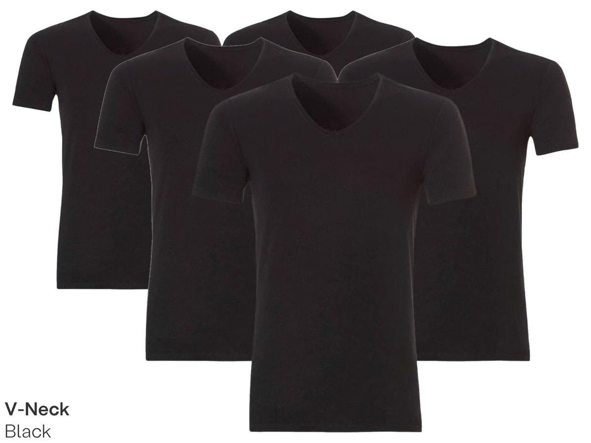 Ten Cate Basic Herren-T-Shirt – Rundhalsausschnitt oder V-Ausschnitt – Größe 2XL – Weiß