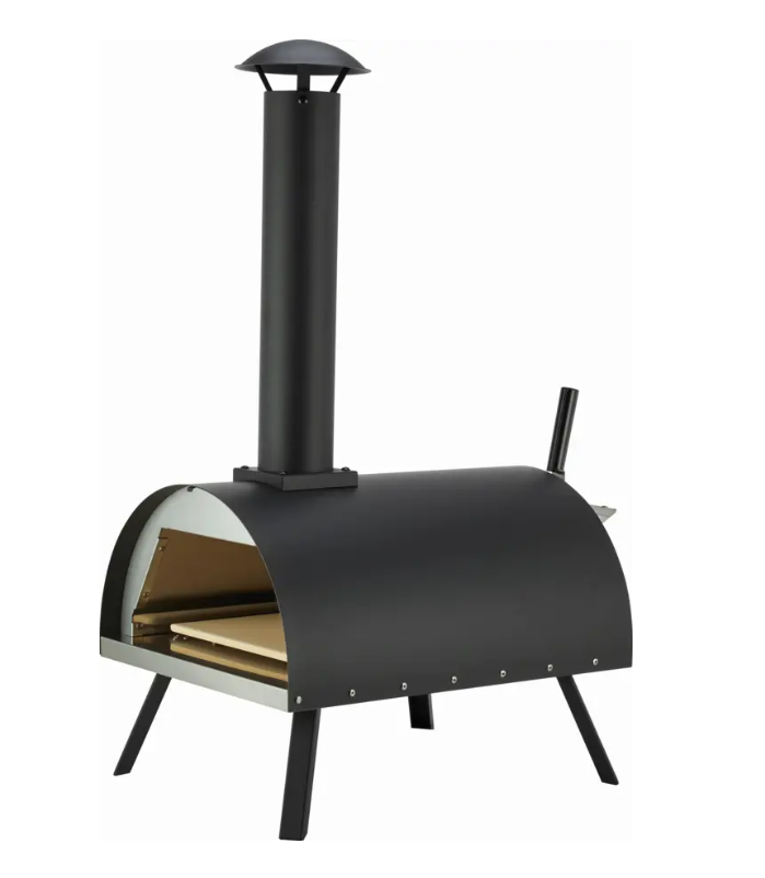 Jamestown Franky Pizzaofen – 83 x 41 x 81 cm – Schwarz