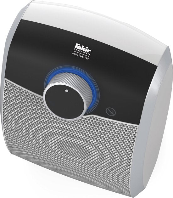 Fakir Trend HL 140 Keramik-Heizlüfter - Elektroheizgerät mit 2 Heizstufen - Weiß/Silber