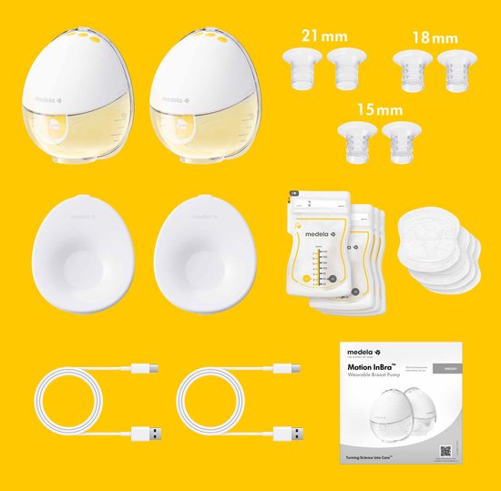 Medela Motion InBra™ – Elektrische Doppel-Milchpumpe – Tragbar und diskret – Effizient und komfortabel – Inklusive Einlagen