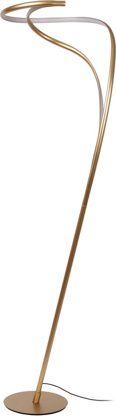 Lucide SARDANA – Stehlampe – Ø 44 cm – LED, dimmbar – 1x28 W, 2700 K – Mattgold / Messing