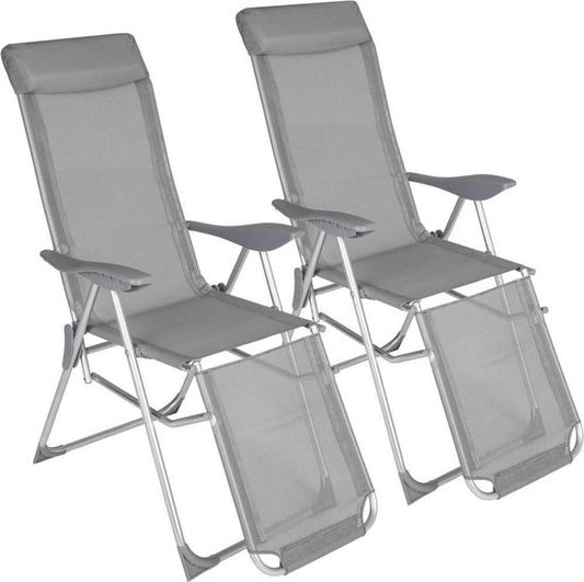 tectake - Satz von 2 klappbaren Gartenstühlen