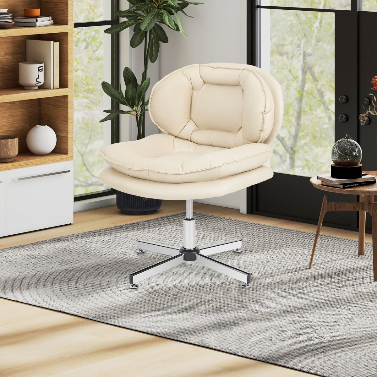 Coast Bürostuhl – ergonomischer Drehstuhl – doppelt gepolsterte Rückenlehne und Sitzfläche – beige