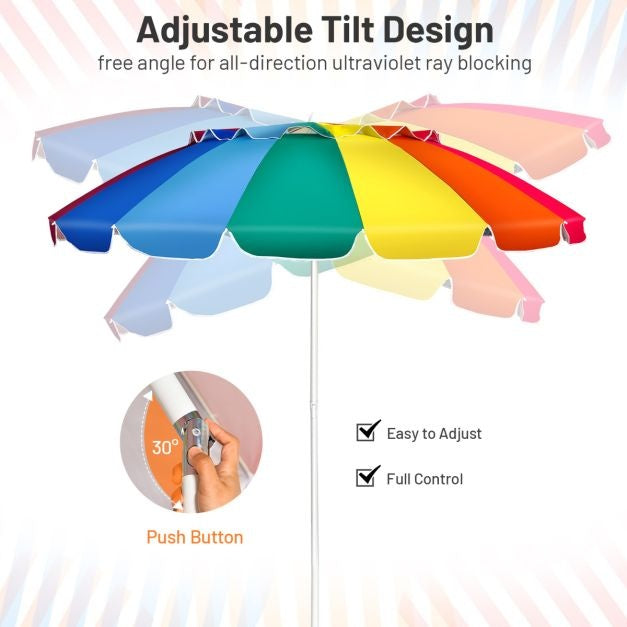 Coast Sonnenschirm für den Strand oder im Freien - Sonnenschutz UPF50+ - Aluminium