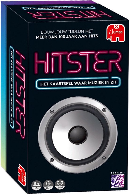 Jumbo Hitster Original – Niederländisches Partyspiel – Musikspiel – Aktionsspiel