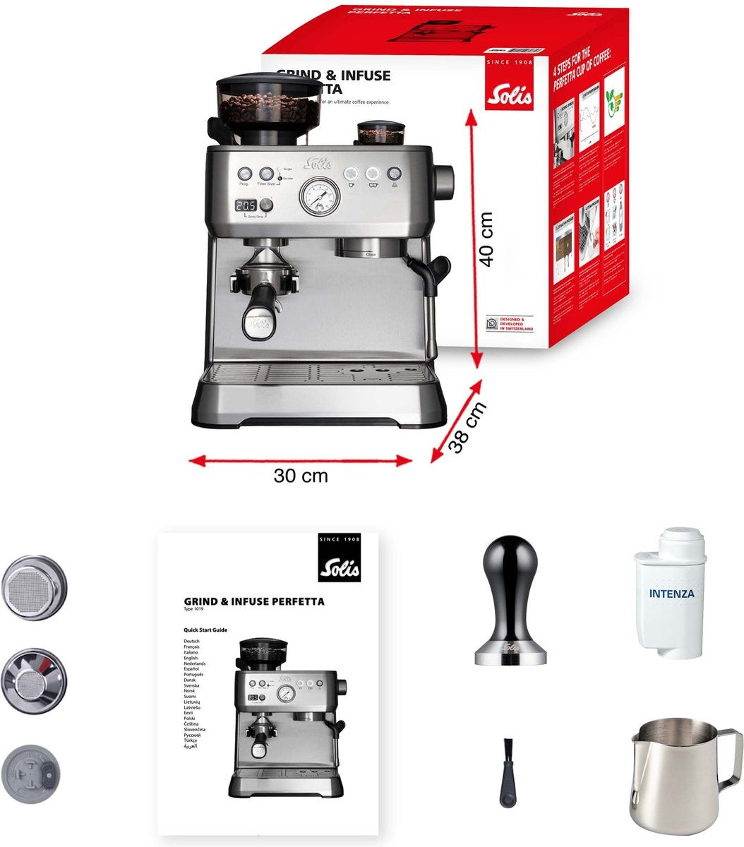 Solis Grind & Infuse Perfetta 1019 Espressomaschine - Silber