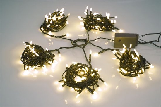 Speed Light LED - 220 LEDs - warmweiß - grünes Kabel - Modulator - 24 V (für Bäume bis zu 180 cm)