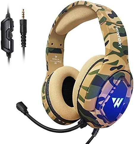CoolTrends WINTORY Gaming-Headset – PS5, PS4, PC, Mac – Mikrofon mit Geräuschunterdrückung – Beige