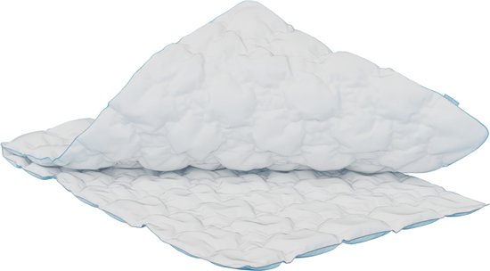 Cloudpillo Daunen- und Federbett 140 x 200 cm – 4-Jahreszeiten-2-in-1 – 15 % Entendaunen, 85 % Entenfedern – Daunendichte Baumwolle 233 TC – RDS & OEKO-TEX