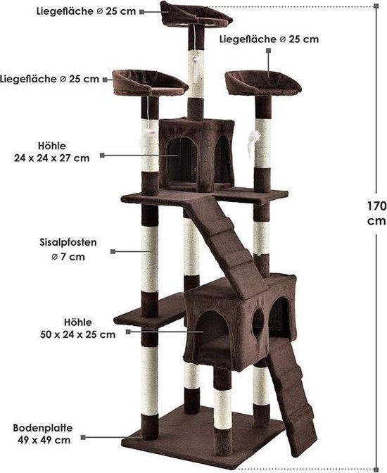Katzenkratzbaum - Amy - Braun