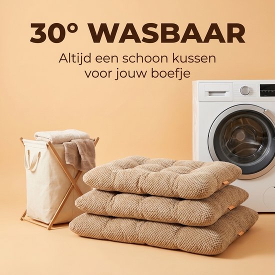 Hundekissen 100 x 70 cm – XXL-Liegeplatzkissen – Braunes Hundebett – Großes Tierkissen – Luxuriöse Hundematte